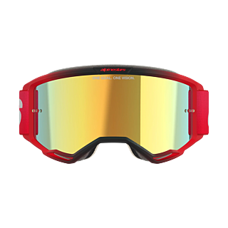 Alpinestars Crossbril Vision 5 Blaze - Rood - Spiegel Goud Lens