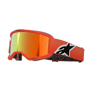 Alpinestars Crossbril Vision 5 Corp - Oranje - Spiegel Rood Lens