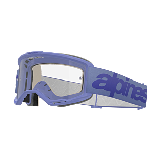 Alpinestars Crossbril Vision 5 Wordmark - Paars - Clear Lens