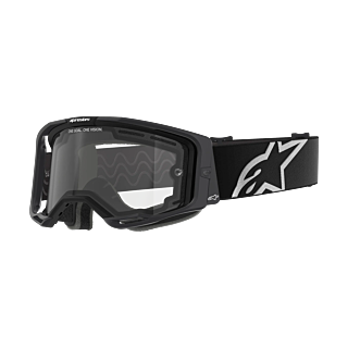 Alpinestars Crossbril Vision 8 Corp - Zwart - Dual Vented Clear Lens
