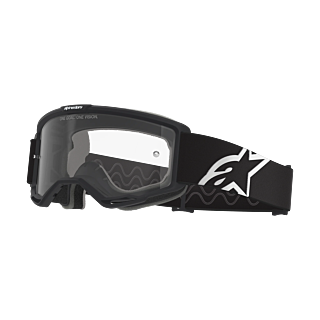 Alpinestars Crossbril Vision OTG - Zwart / Grijs - Clear Lens