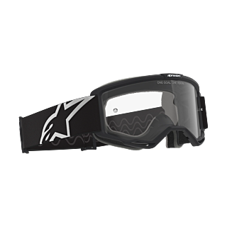 Alpinestars Crossbril Vision OTG - Zwart / Grijs - Clear Lens