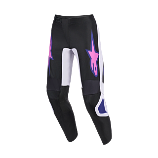 Alpinestars Crossbroek 2026 Fluid Grid - Zwart / Licht Grijs / Paars