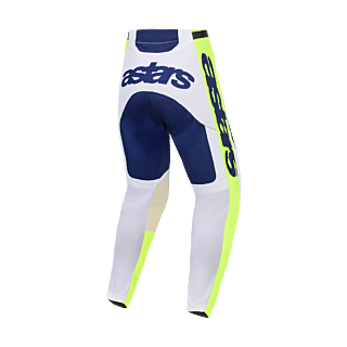 Alpinestars Crossbroek 2026 Racer Air Riway - Licht Grijs / Fluo Geel / Blauw