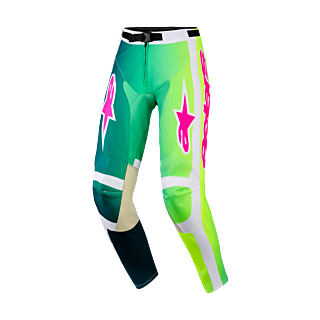 Alpinestars Crossbroek 2026 Racer Portl - Groen / Wit / Zwart
