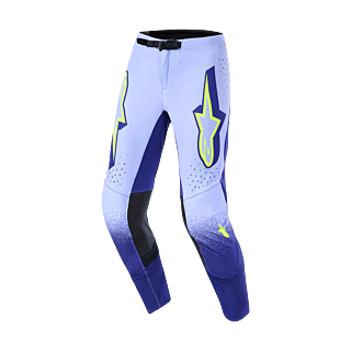 Alpinestars Crossbroek 2026 Supertech Scenz - Paars / Fluo Geel