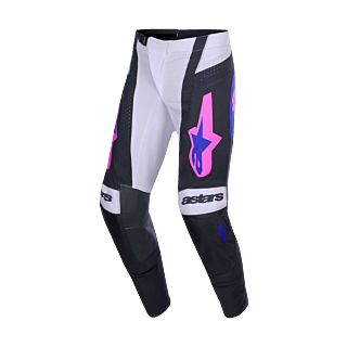 Alpinestars Crossbroek 2026 Techstar Knif - Zwart / Licht Grijs / Paars
