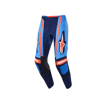 Alpinestars Crossbroek 2026 Techstar Nomur - Donker Navy / Oranje / Ucla / Blauw
