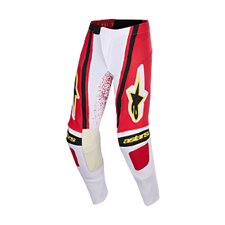 Alpinestars Crossbroek 2026 Techstar Nomur - Licht Grijs / Rood / Zwart