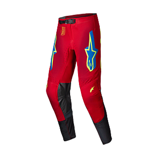 Alpinestars Crossbroek Supertech Maker - Rood / Fluo Geel