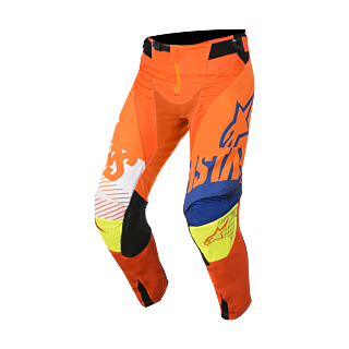 Alpinestars Crossbroek Techstar Screamer - Oranje / Blauw / Wit