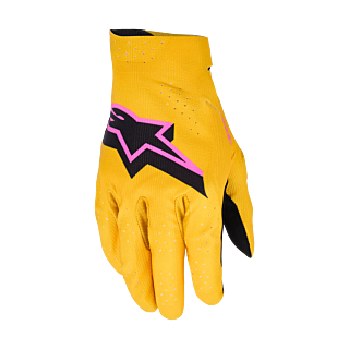Alpinestars Crosshandschoenen 2026 Supertech - Goud / Zwart / Fluo Roze