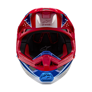 Alpinestars Crosshelm S-M10 Aeon - Glans Rood / Blauw