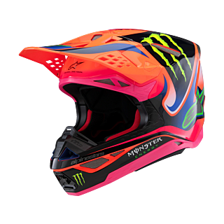 Alpinestars Crosshelm S-M10 Deegan - Oranje / Paars / Roze