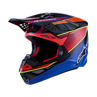 Alpinestars Crosshelm S-M10 Era - Blauw / Rood / Fluo Geel