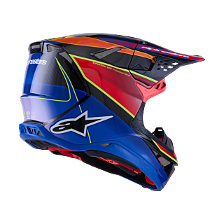 Alpinestars Crosshelm S-M10 Era - Blauw / Rood / Fluo Geel