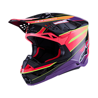 Alpinestars Crosshelm S-M10 Era - Roze / Violet / Fluo Geel