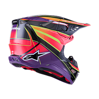 Alpinestars Crosshelm S-M10 Era - Roze / Violet / Fluo Geel