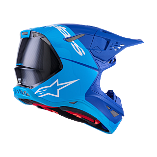 Alpinestars Crosshelm S-M10 Flood - Met Blauw / Zwart / Carbon