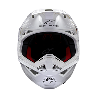 Alpinestars Crosshelm S-M10 Solid - Glans Wit