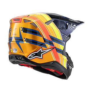 Alpinestars Crosshelm S-M10 TLD Edition 25 - Blauw / Oranje / Geel / Rood