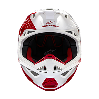 Alpinestars Crosshelm S-M10 Unite - Glans Rood / Wit
