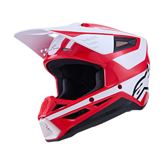 Alpinestars Crosshelm S-M3 Heat - Rood / Wit / Zwart