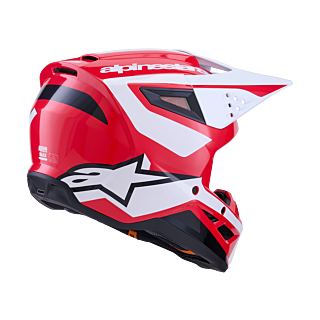 Alpinestars Crosshelm S-M3 Heat - Rood / Wit / Zwart