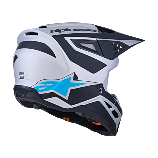 Alpinestars Crosshelm S-M3 Heat - Zilver / Blauw / Zwart