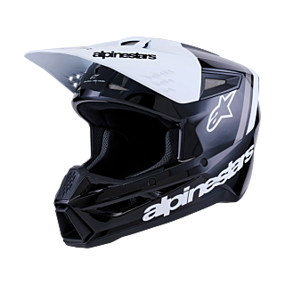 Alpinestars Crosshelm S-M3 Radium - Zwart / Wit / Grijs