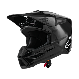 Alpinestars Crosshelm S-M3 Solid - Glans Zwart