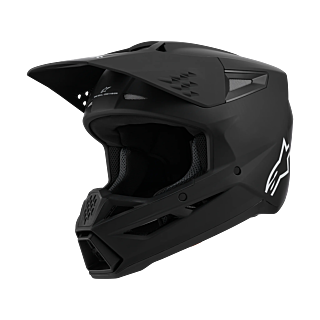 Alpinestars Crosshelm S-M3 Solid - Mat Zwart