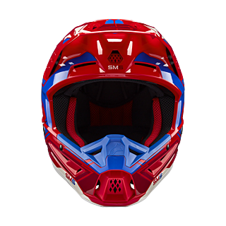 Alpinestars Crosshelm S-M5 Action 2 - Glans Rood / Blauw