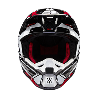Alpinestars Crosshelm S-M5 Action 2 - Glans Zwart / Wit / Rood