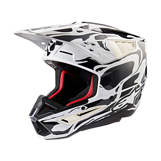 Alpinestars Crosshelm S-M5 Mineral - Glans Cool Grijs / Donker Grijs