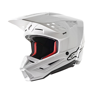 Alpinestars Crosshelm S-M5 Solid - Glans Wit