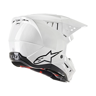 Alpinestars Crosshelm S-M5 Solid - Glans Wit