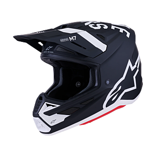 Alpinestars Crosshelm S-M7 Dasher - Zwart / Wit