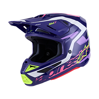 Alpinestars Crosshelm S-M7 Deed - Paars / Roze