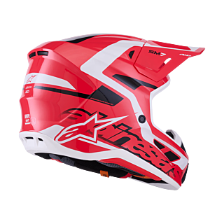 Alpinestars Crosshelm S-M7 Deed - Rood / Zwart / Wit