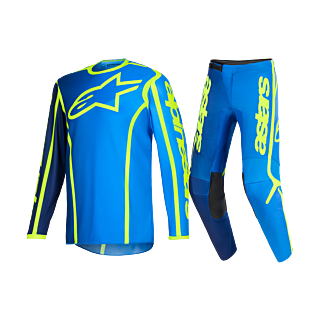 Alpinestars Crosskleding 2026 Fluid Apex - Blauw / Fluo Geel