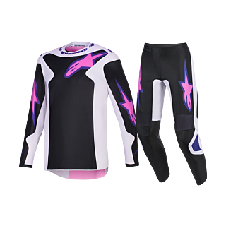 Alpinestars Crosskleding 2026 Fluid Grid - Zwart / Licht Grijs / Paars