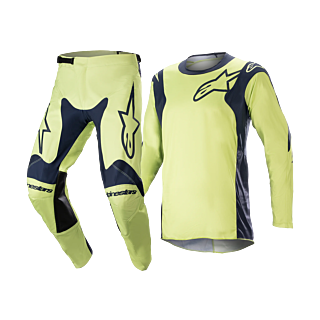 Alpinestars Crosskleding Racer Hoen - Night Navy / Fluo Groen