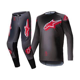 Alpinestars Crosskleding Supertech Lipan - Smoke / Rood