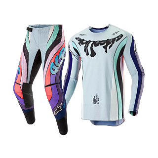 Alpinestars Crosskleding Techstar LE Imperial - Paars / Blauw / Zwart