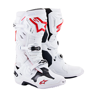 Alpinestars Crosslaarzen Tech 10 Supervented - Wit / Rood