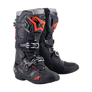 Alpinestars Crosslaarzen Tech 10 - Zwart / Fluo Rood