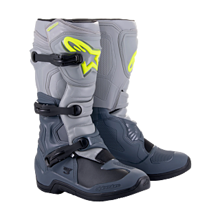 Alpinestars Crosslaarzen Tech 3 - Donker Grijs / Licht Grijs / Zwart