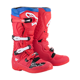 Alpinestars Crosslaarzen Tech 5 - Rood / Alpine Blauw