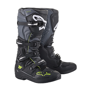 Alpinestars Crosslaarzen Tech 5 - Zwart / Grijs / Fluo Geel